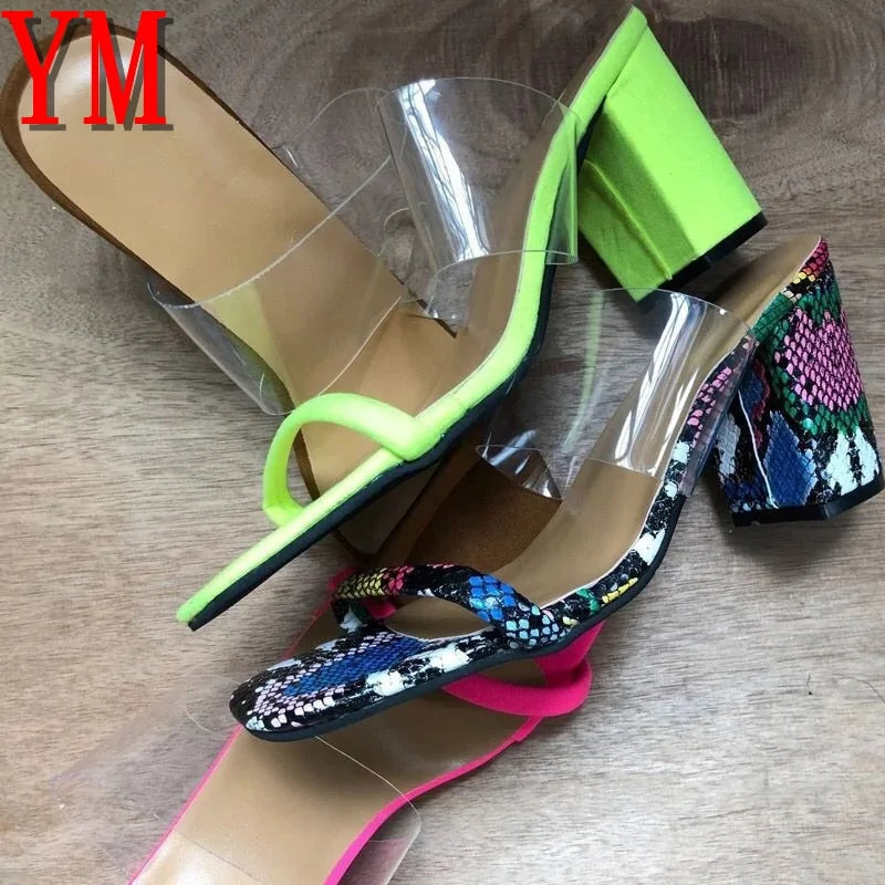 Sexy Transparent Heel Sandals