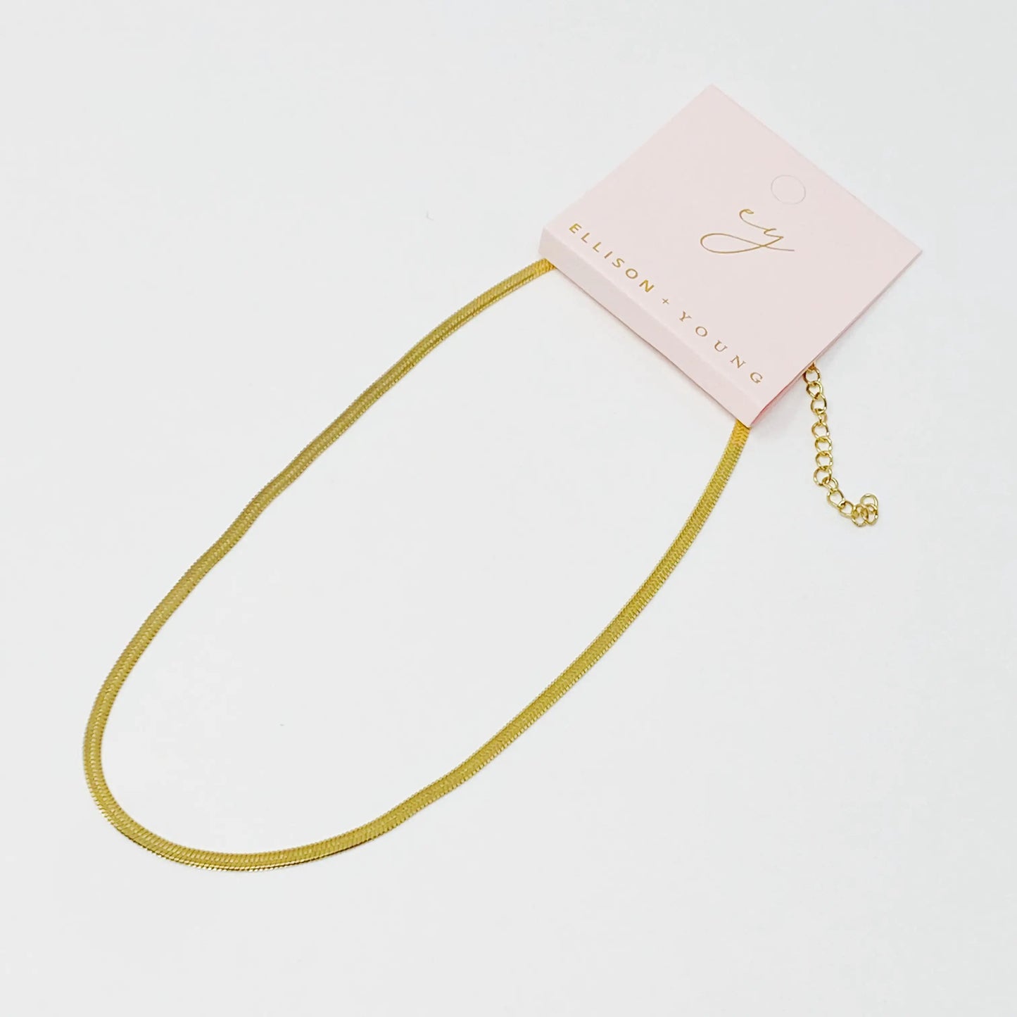 Everyday Herringbone Chain Necklace