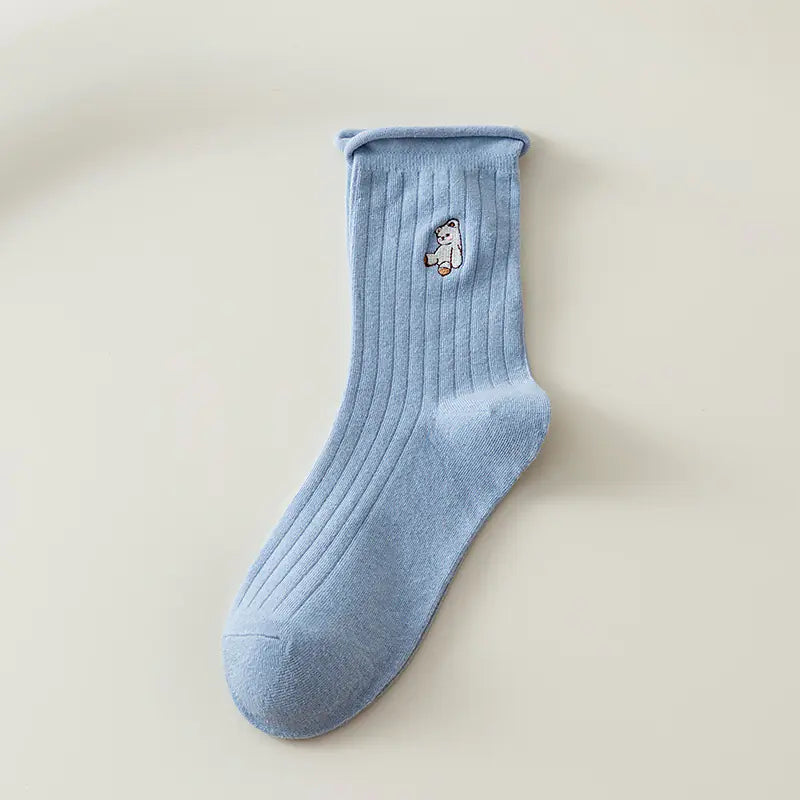 "College Style Women's Layered Stacked Socks"