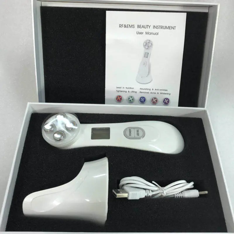 Home RF RF Beauty Device with LED and Microcurrent