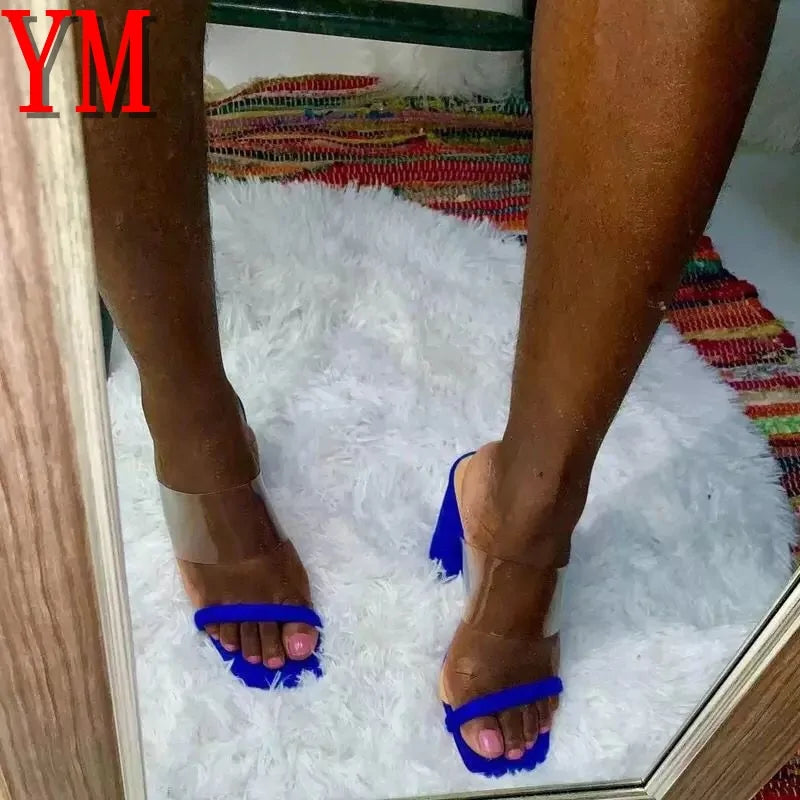 Sexy Transparent Heel Sandals