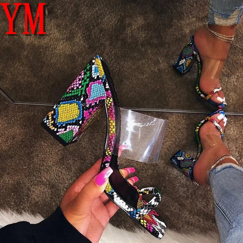 Sexy Transparent Heel Sandals