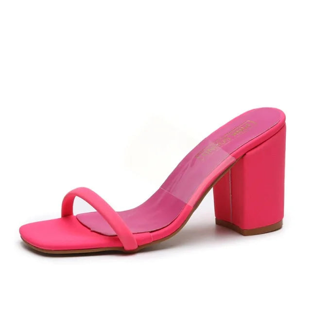 Sexy Transparent Heel Sandals