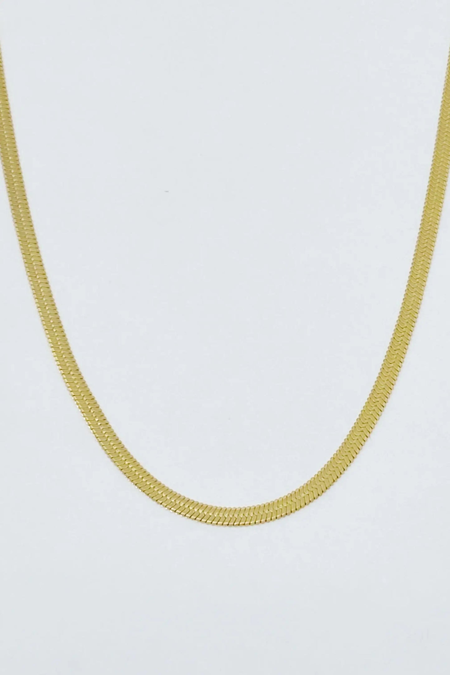 Everyday Herringbone Chain Necklace
