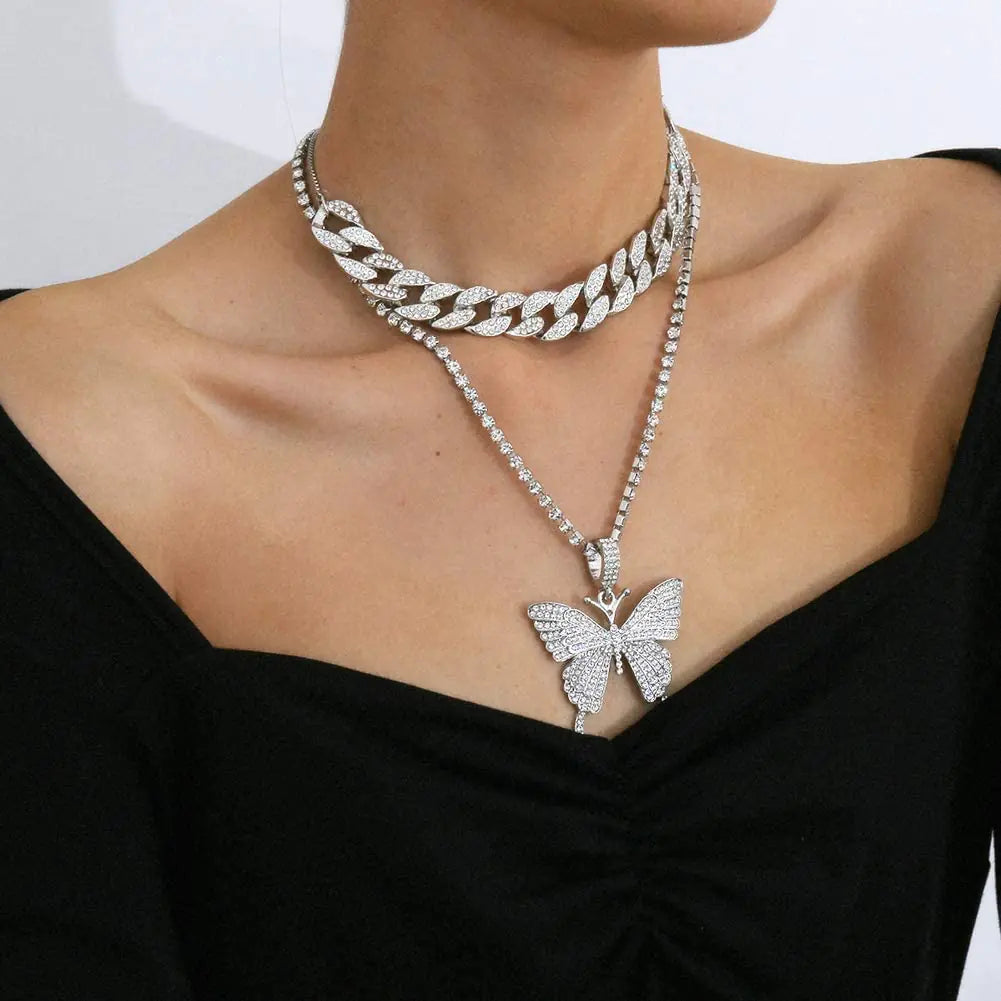 Link Charm Necklace Set