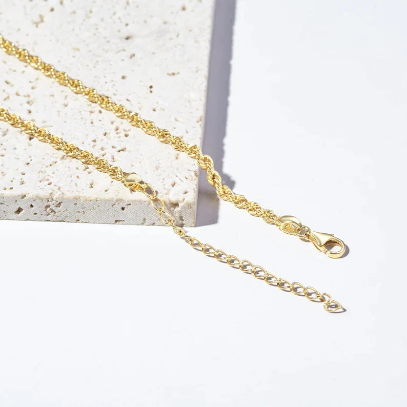 Rope Chain Necklace For Women, Minimalist Jewelry, Teen Girl Jewelry