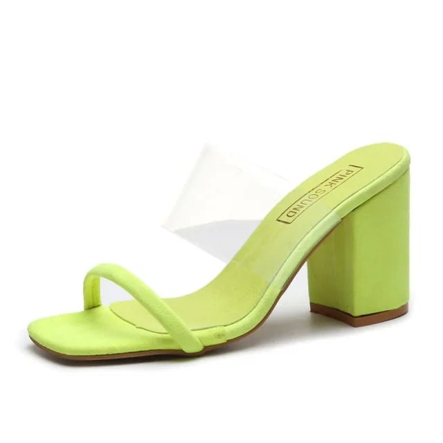 Sexy Transparent Heel Sandals