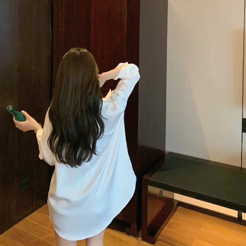 Off Shoulder Shirt with Chain