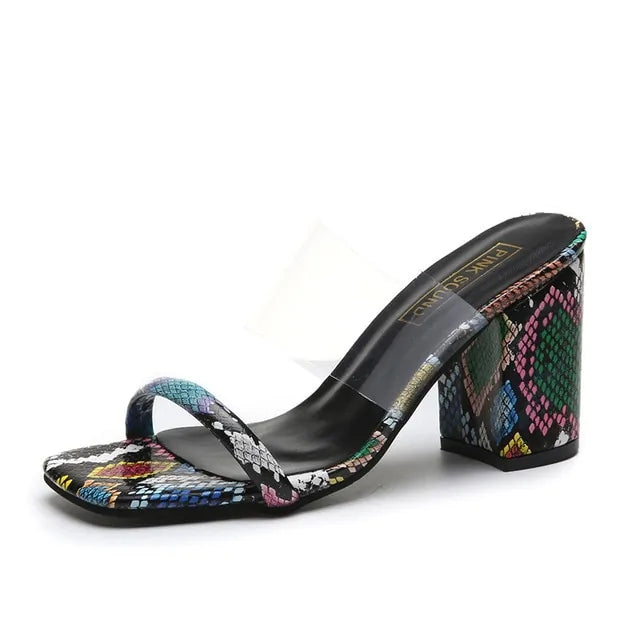 Sexy Transparent Heel Sandals