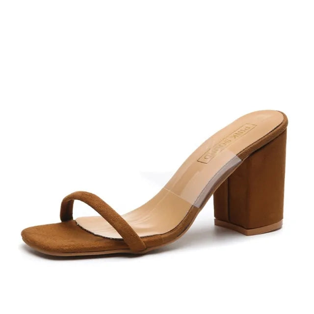 Sexy Transparent Heel Sandals