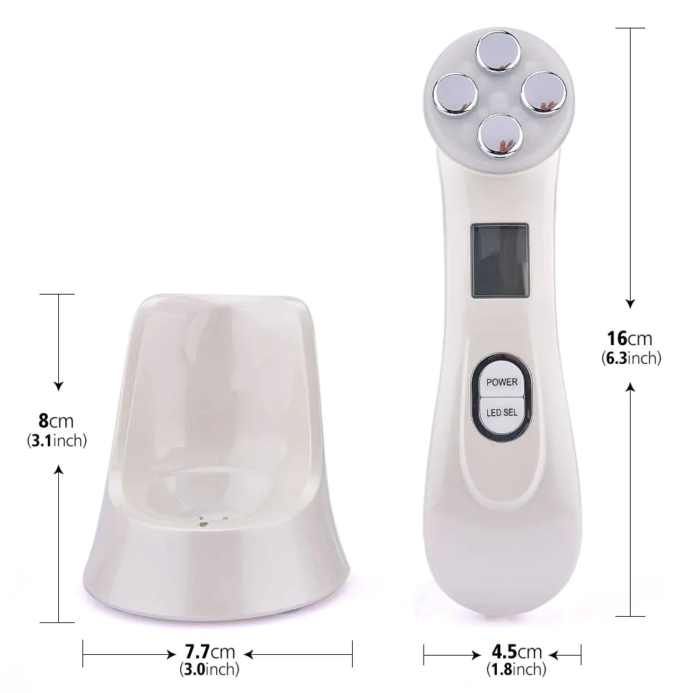 Home RF RF Beauty Device with LED and Microcurrent