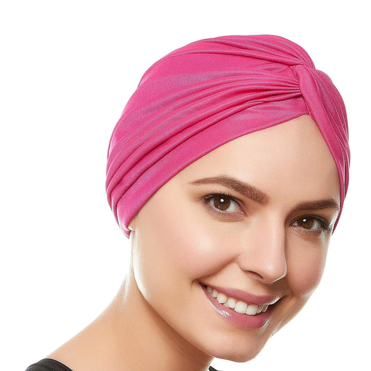 Women Bathing Caps Bathing Turban Swim Caps Long Short Hair Swimming Turban Polyester Latex Lined Pleated for Ladies Soft Beanie Cap Ear Protection Swimmers Caps Swimming Cap Hat