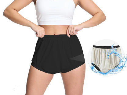 Womens Plastic Pants for Adult Diapers Incontinence Waterproof Cloth Diaper Cover Leakproof Rubber Underwear Alternative (Beige 3XL)
