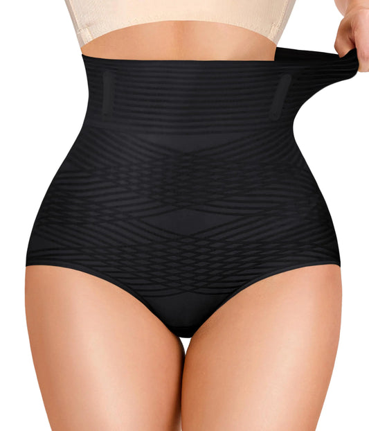 Gotoly Tummy Control Shapewear For Women High Waisted Butt Lifting Panties Seamless Body Shaper Shapewear Shorts (BlackMedium)