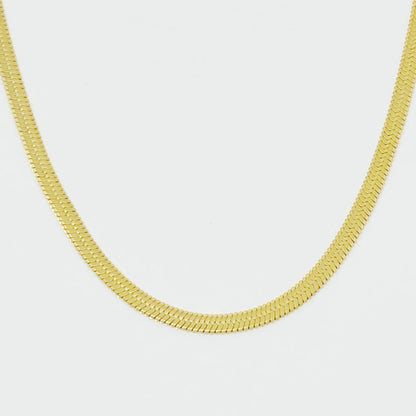 Everyday Herringbone Chain Necklace