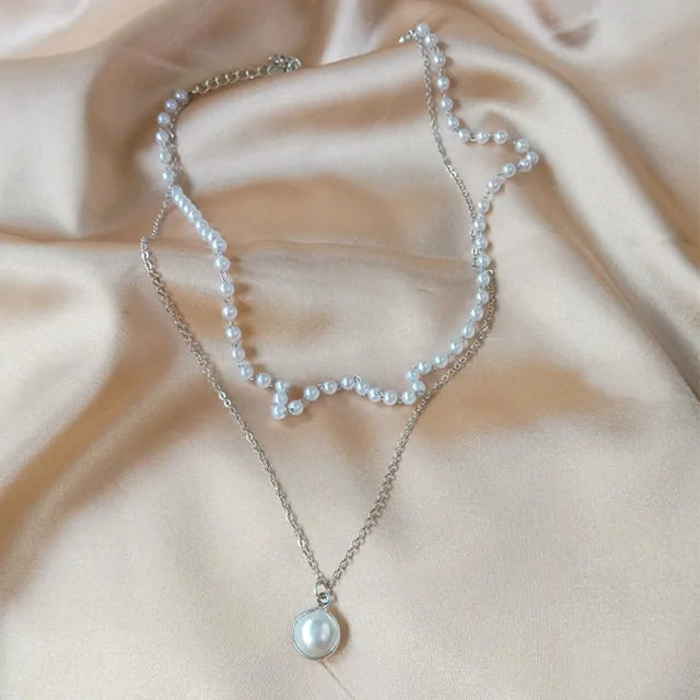 Women Pearl Choker Necklace