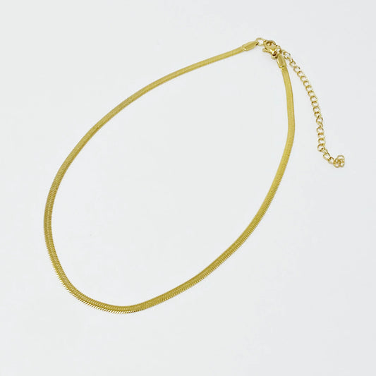 Everyday Herringbone Chain Necklace