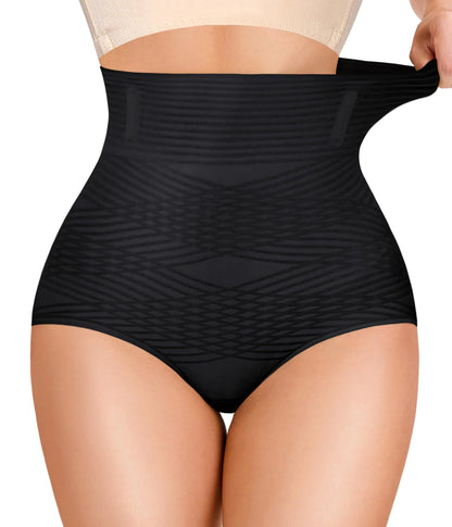 Gotoly Tummy Control Shapewear For Women High Waisted Butt Lifting Panties Seamless Body Shaper Shapewear Shorts (BlackMedium)