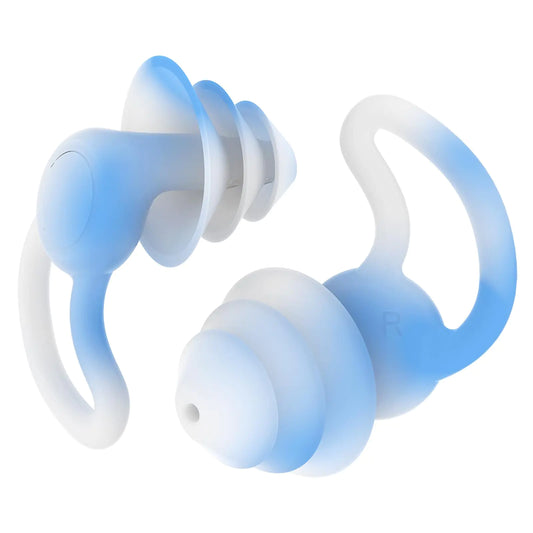 Reusable Swimming Ear Plugs with Nose Clips -2 Pairs Silicone Swimmers Ear Plugs for Adult Water Surfing Snorkeling Sleeping and Shower