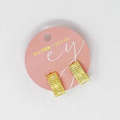 Everyday Textured Hoop Earrings