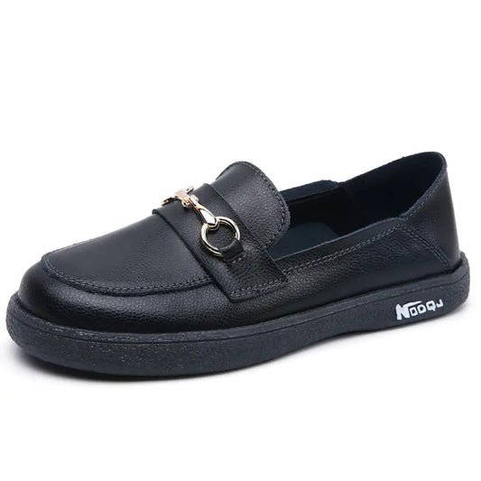Fashionable Leather Flat Sandals for Ladies