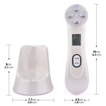 Home RF RF Beauty Device with LED and Microcurrent